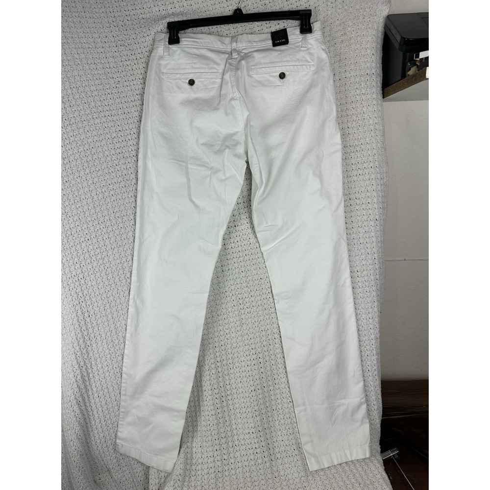 14th & Union The Wallin Stretch Twill Trim Fit Chino Pants NWT 32x34L White - Picture 2 of 5